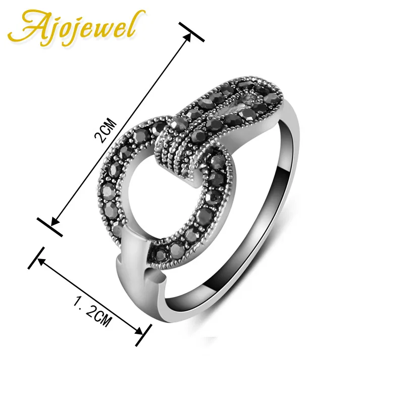 Женское кольцо Стразы Ajojewel простое модное Оригинальное стильное ювелирное