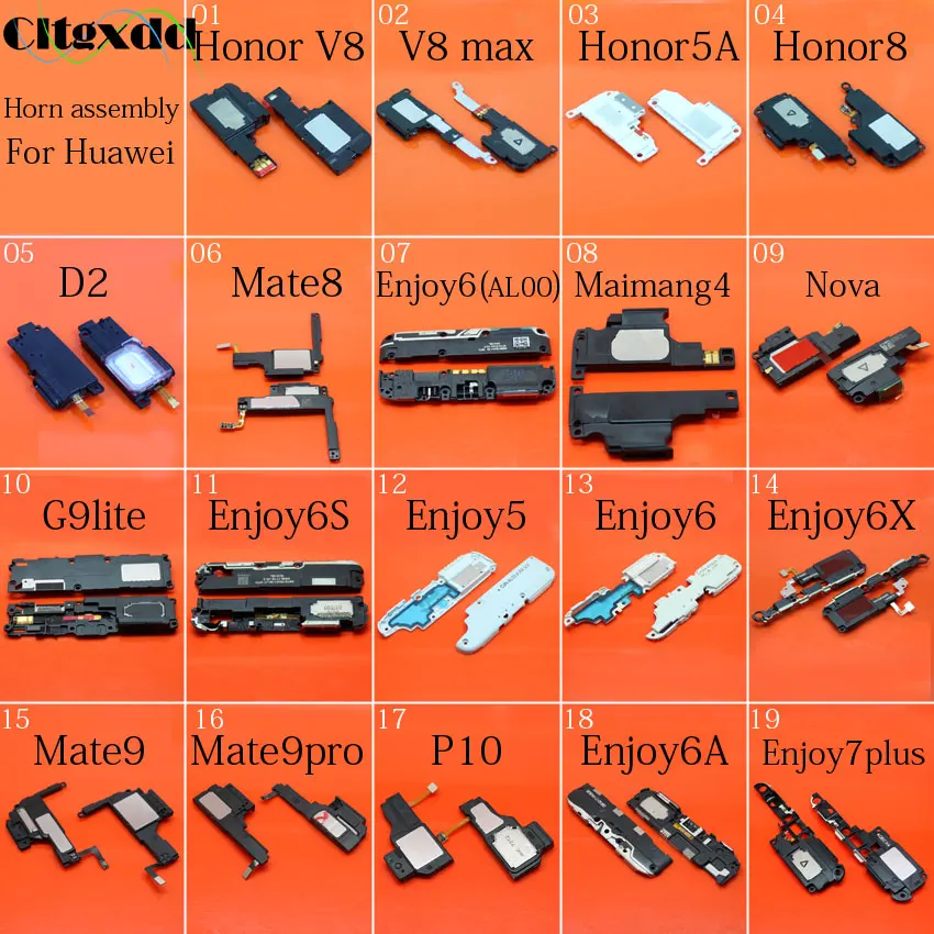 cltgxdd For Huawei Nova D2 G9lite Mate9 9pro P10 Honor 8 V8 V8MAX 5A Enjoy 5 6 6S6X 6A 7plus ringer buzzer loud speaker assembly |