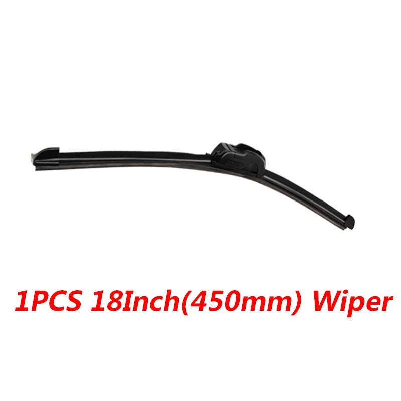 1pcs 18inch 450mm 1 шт. J-type мягкий резиновый безрамный Бескаркасный лобовое стекло автомобиля стеклоочистителя 14''16''1" 18'19'20''21'22'24'26'' - Цвет: 1pcs 18inch 450mm