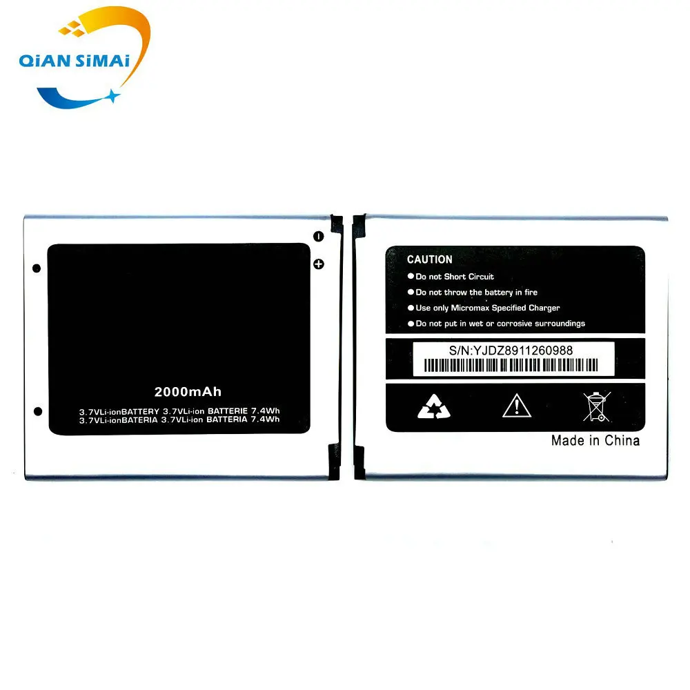 1 шт. новый высококачественный аккумулятор A106 Для Micromax A92 A114 A115 A116 A117 A210 S9101 Q340 Q338