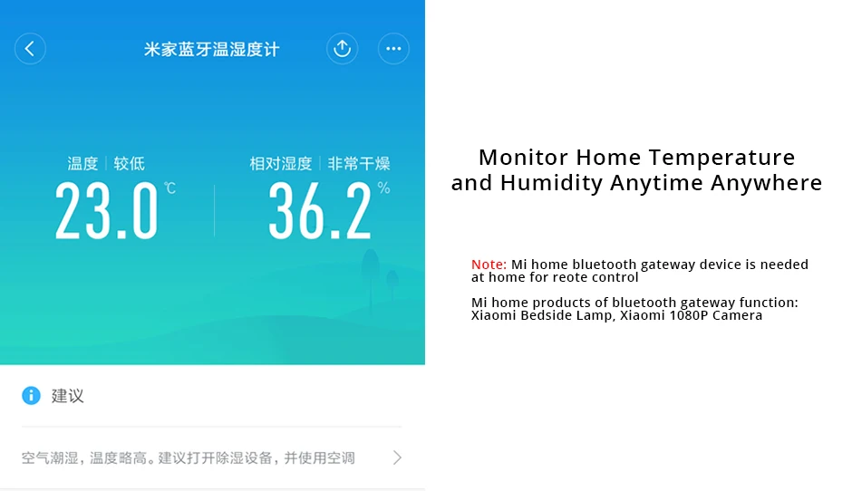 Xiao mi jia температурный Hu mi dity монитор Bluetooth mi домашнее приложение контроль кондиционер вентилятор умный внутренний Hu mi difier