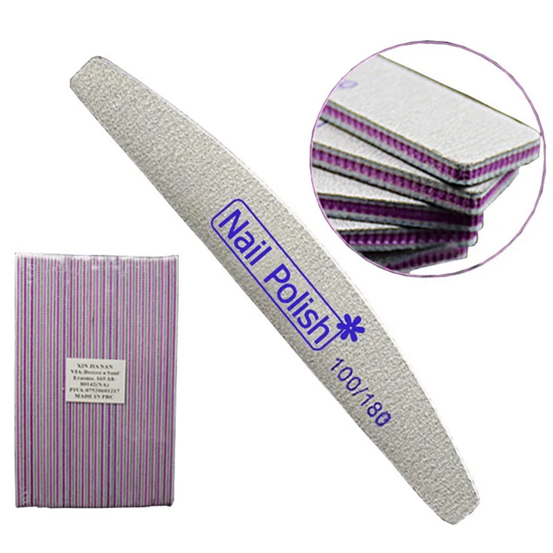 Professional Nail Art Tool Hot Sale 5Pcs/Lot Nail Sanding Files 100/180 Buffer Block Manicure Pedicure Tips Gel Polish Nail File