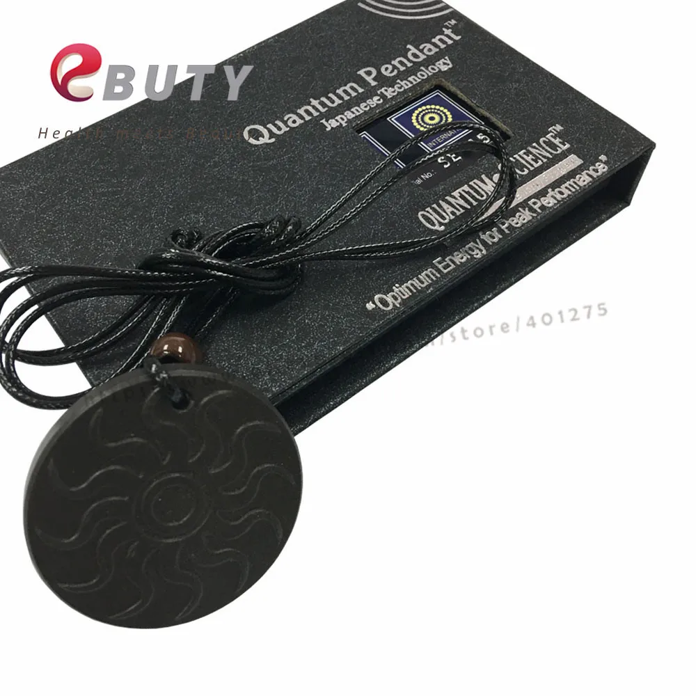 50 шт./лот кулон quantum pendant модное круглое ожерелье черная лава скалярная энергия с