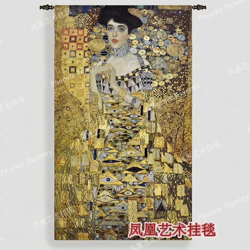 Австрийский художественный гобелен Gustav Klimt Adele очень большой настенный размером