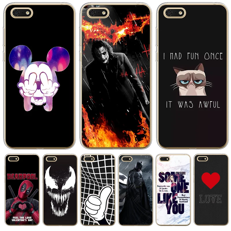 For Huawei P8 P9 P10 P20 P30 Lite Plus Pro P Smart 2017 Mate 9 10 20 Honor 6A 6X 7 7X 7C venom Luxury phone case cover joker |