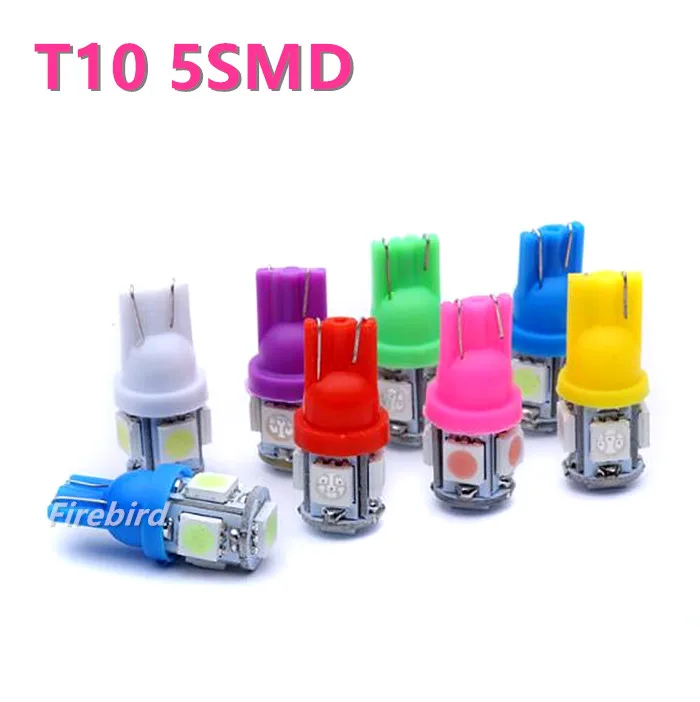 4 x DC24V автомобиль грузовик автобус T10/w5w 194/168 5SMD LED белый синий красный зеленый