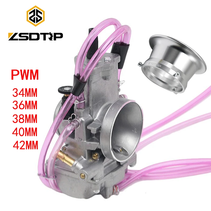 Карбюратор ZSDTRP PWM 34 36 38 40 42 мм для 125cc 250cc 2T 4T Racing PWM38 карбюратор скутера мопеда