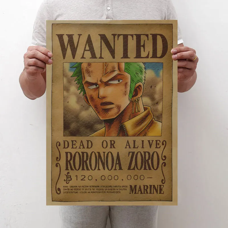 Аниме One Piece Pirates bounties Art плакат разыскивается Luffy Zoro Nico Robin SANJI NAMI Usopp COS Room Home