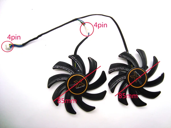 2pcs-FDC10H12S9-C FDC10H12S9-C/FD7010H12S 12V 0.35A сапфир R7/R9 270/280/280X/285/290 графика карта двойной вентилятор FDC10H12S9-C - Цвет: 2pcs-FDC10H12S9-C