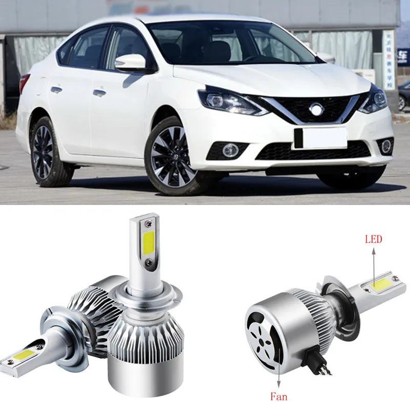 2 шт. 9005/HB3 6500K Однолучевые светодиодный фары Противотуманные для Nissan Sylphy 2006