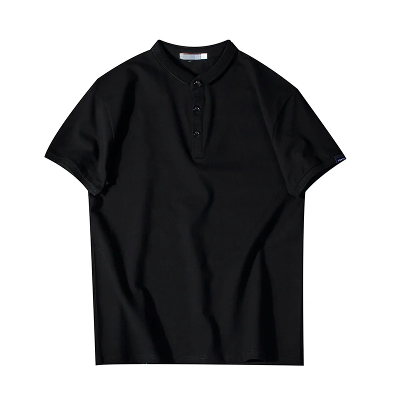 

MRMT 2021 Brand New Men's T Shirt Pure Short Sleeved T-shirt for Male Solid Color Lapel Short Sleeved Tops Tshirt