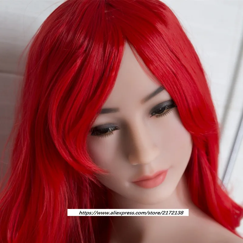 Новая Кукольная голова WMDOLL с красным париком для интима кукла мужчин 150 170