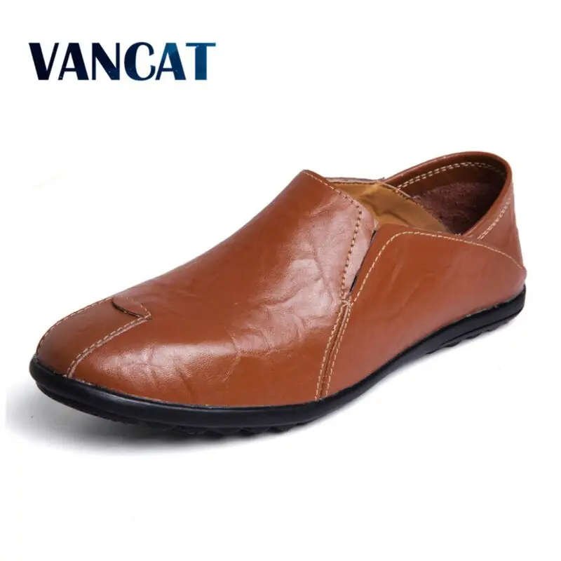 Vancat/Мужская обувь мокасины из натуральной кожи лоферы дизайнерские