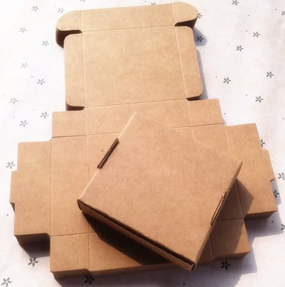 5 шт. 9.5X9.5X3cm белая маленькая Коробка для мыла черная коробка упаковки крафт бумаги