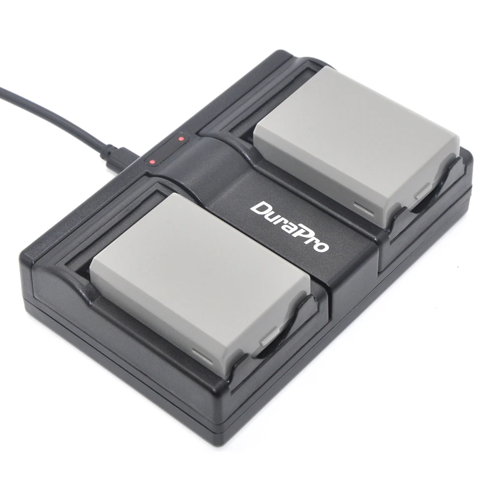 Аккумулятор DuraPro LP-E5 LPE5 LP E5 2 шт. + двойное зарядное устройство USB для Canon 500D 450D 1000D EOS