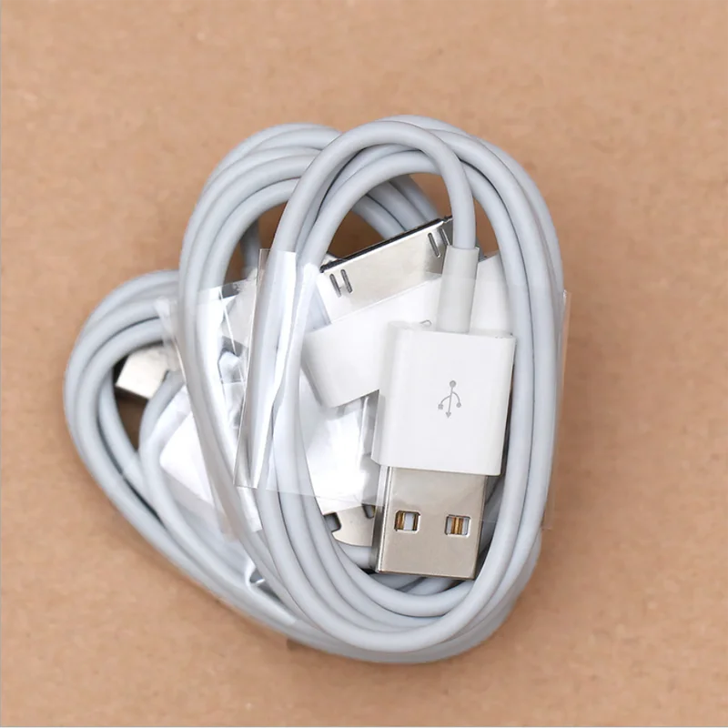 10 шт./лот USB кабель для зарядки и передачи данных для iPhone 4 4S iPod Nano iPad 2 3 iPhone 30 Pin кабель USB 1 М адаптер для зарядки кабель для синхронизации данных
