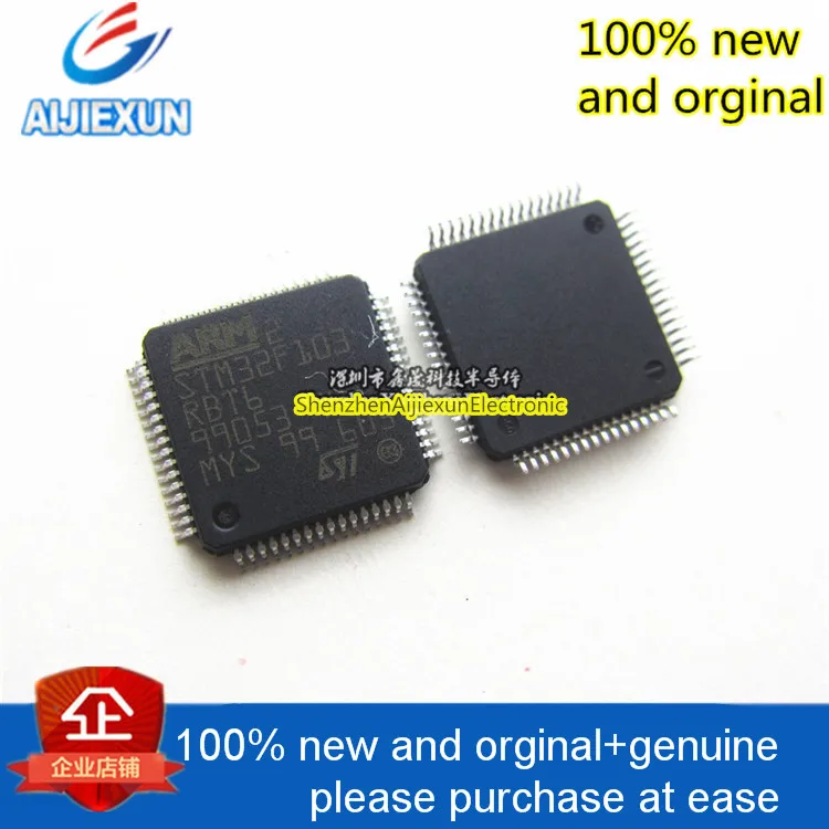 

2pcs 100% new and orginal STM32F103RBT6 CORTEX M3 Medium-density performance line ARM-based 32-bit MCU LQFP64 in stock
