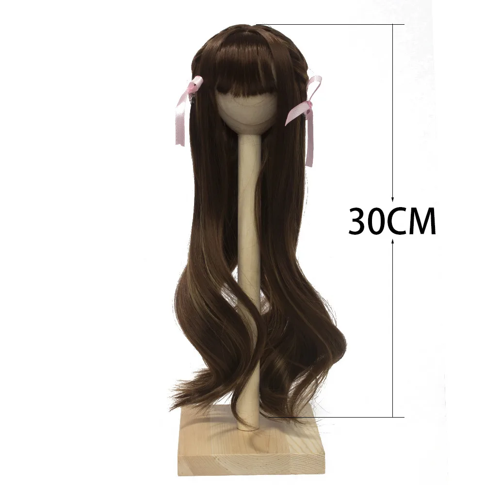 Высококачественный мягкий Шелковый парик для 1/3 1/4 1/6 BJD/SD куклы хаки коричневые парики