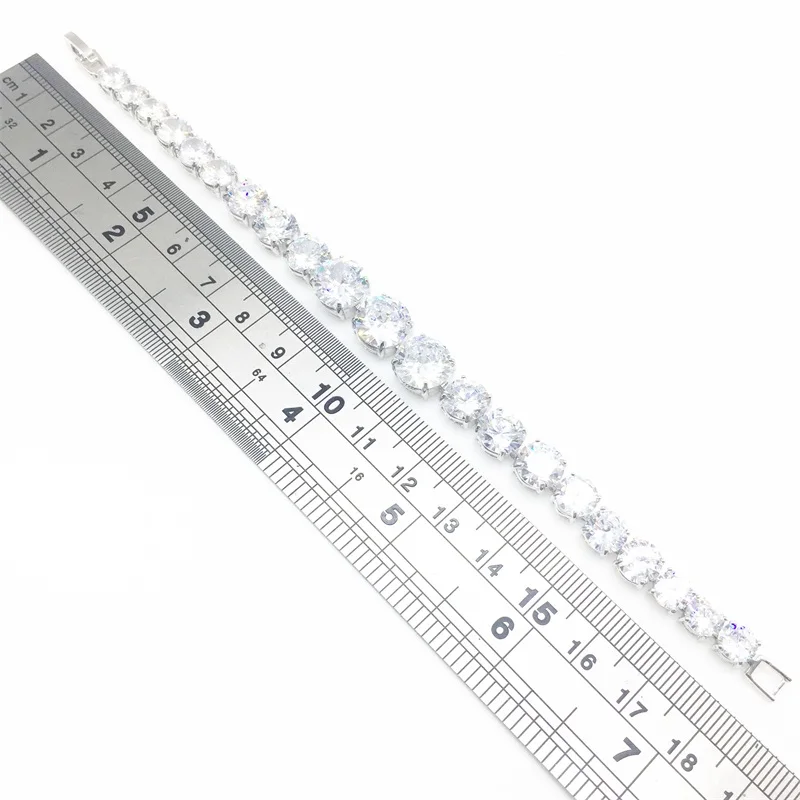 

Natural 925 Sterling Silver Jewelry White CZ Jewelry Sets For Women Earrings Pendant Necklace Rings Bracelet Free Gifts
