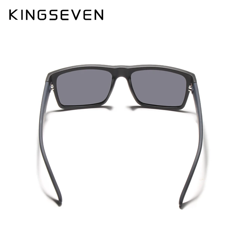 Мужские солнцезащ. Очки в чёрной оправе KINGSEVEN черные солнцезащитные очки с
