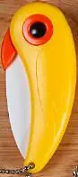 Yellow 11,11 гаджеты для фруктов, маленький переносной резак в форме попугая, складной маленький удобный керамический нож в подарок для мамы - Цвет: Yellow
