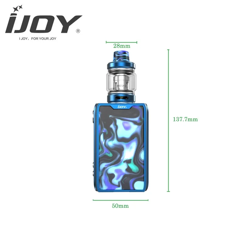 Оригинал iJoy Shogun JR 126W TC Vape комплект с Subohm бак сетка катушка встроенный аккумулятор
