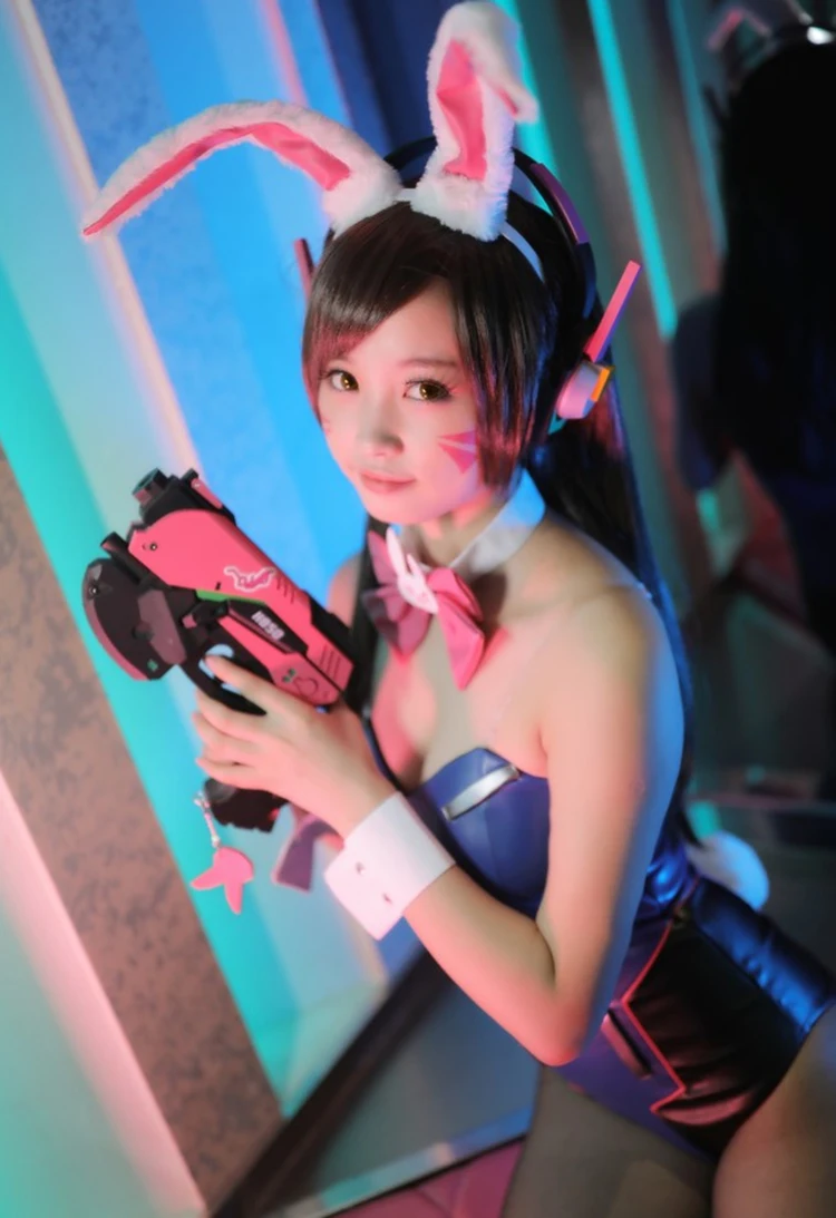 Изготовленный На Заказ Купальник для девочки из игры OW D.VA Rabbit костюм косплея боди