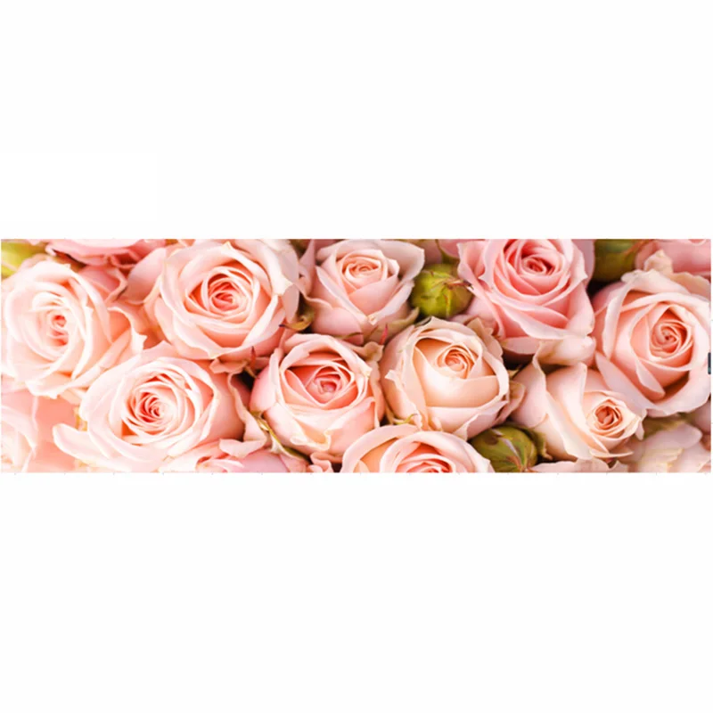 

Full diamond painting 128x48cm Pink Rose pattern Decorative Painting rhinestone Handmade mosaic,flowers, Diy diamond embroidery
