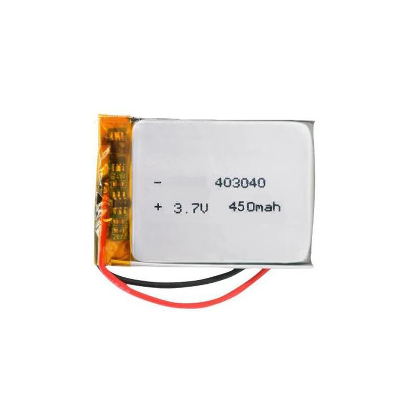 3,7 V 450mAh 403040 литий-полимерный Li-Po литий-ионный аккумулятор для MP3 MP4 gps Bluetooth Тахограф Автомобильный видеорегистратор