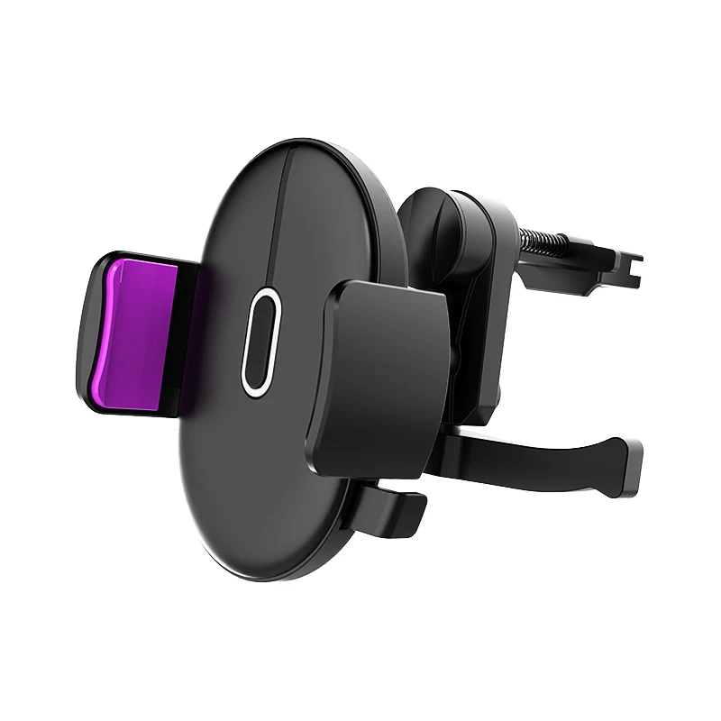 Air outlet purple Универсальный автомобильный держатель для телефона 360 градусов вращающиеся присоски тип автомобильный держатель для iPhone samsung просо gps навигационный кронштейн - Цвет: Air outlet purple
