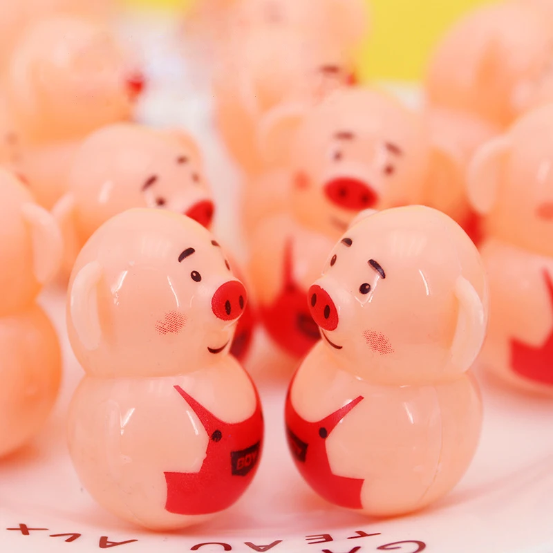 Горячая продажа 6 шт./лот милые мини игрушки неваляшки для детей партия мешок