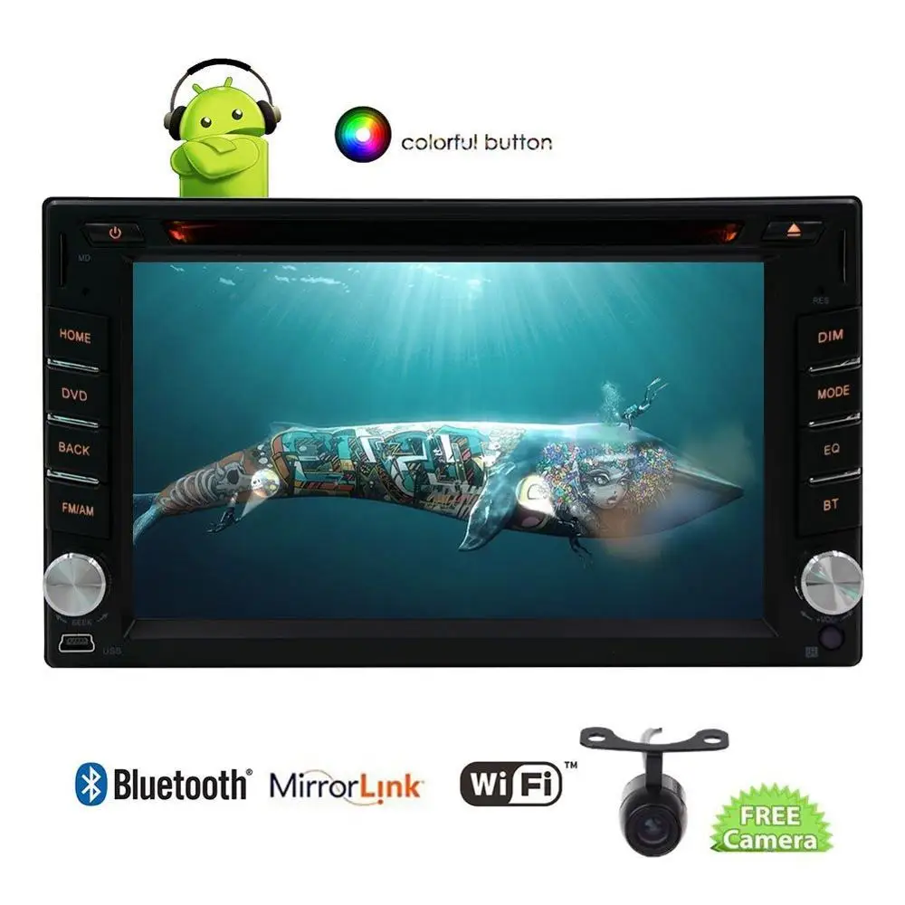 Стерео Android 7.1 в тире Восьмиядерный dvd плеер Радио Wi Fi аудио видео GPS навигатор