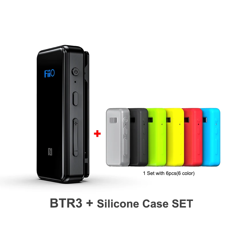 FiiO BTR3 Bluetooth приемник aptXLL беспроводной Bluetooth аудио приемник 3,5 мм Автомобильный Aux Bluetooth адаптер для динамика наушников - Цвет: 1black BTR3 and Case