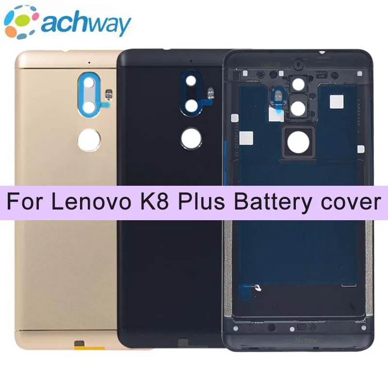 Задняя Крышка аккумуляторной батареи для Lenovo K8 Plus 5 2 дюйма стеклянная крышка
