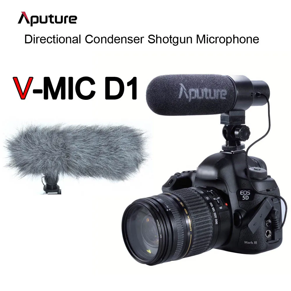 Aputure V MIC видео Камера микрофон профессиональный направленная конденсаторный для