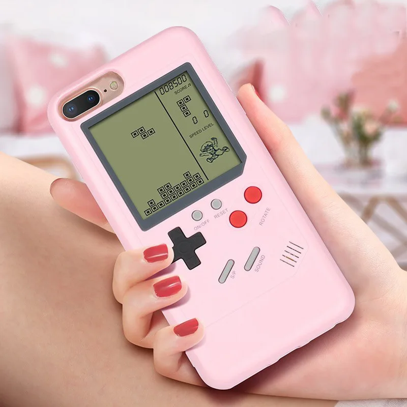 Чехлы для телефонов в стиле ретро с памятью Gameboy Tetris iPhone 6 6s 7 8 Plus мягкий чехол из