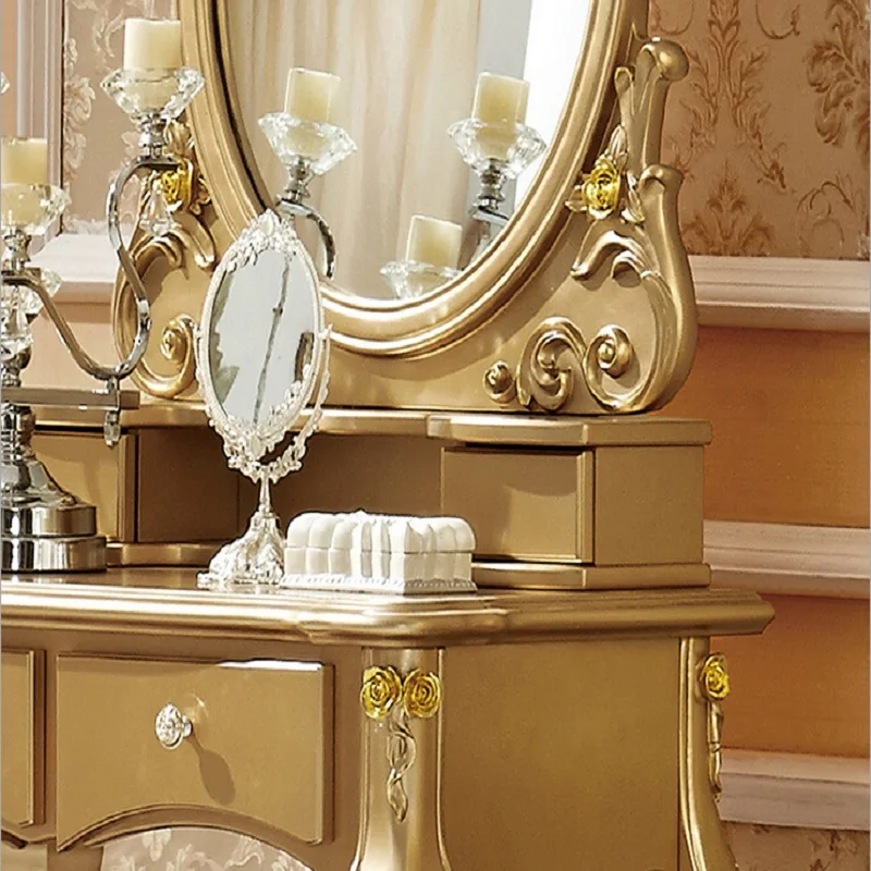 Резной деревянный комод шкаф античный дизайн туалетный столик с ящиками|Наборы