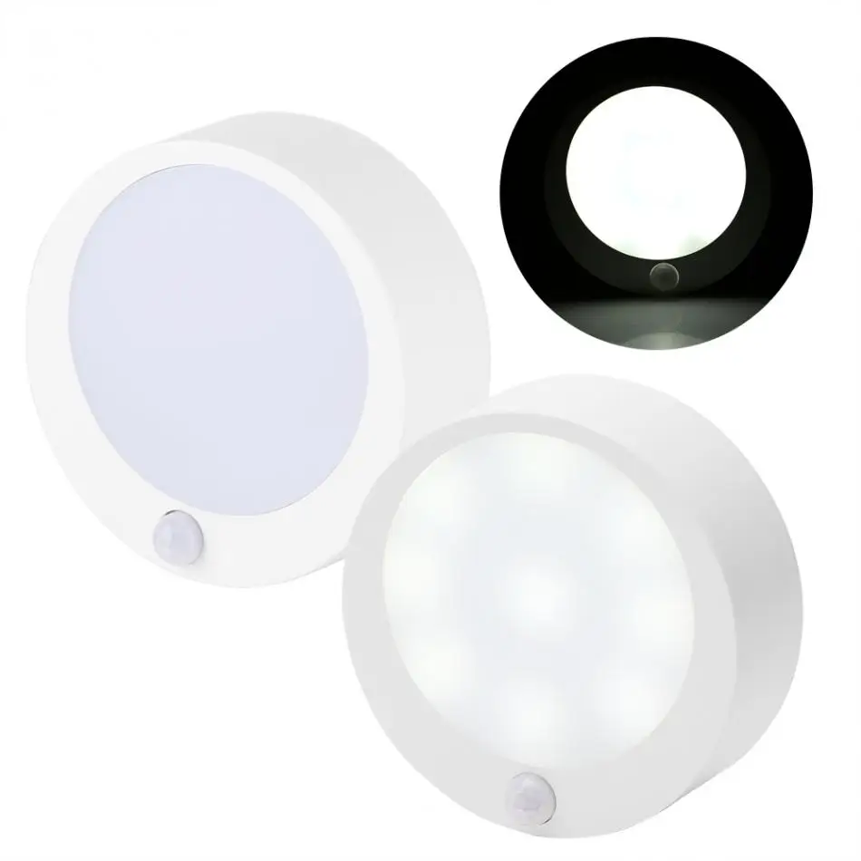 Датчик движения светодиодный ночник 9 LED с батарейным питанием беспроводной