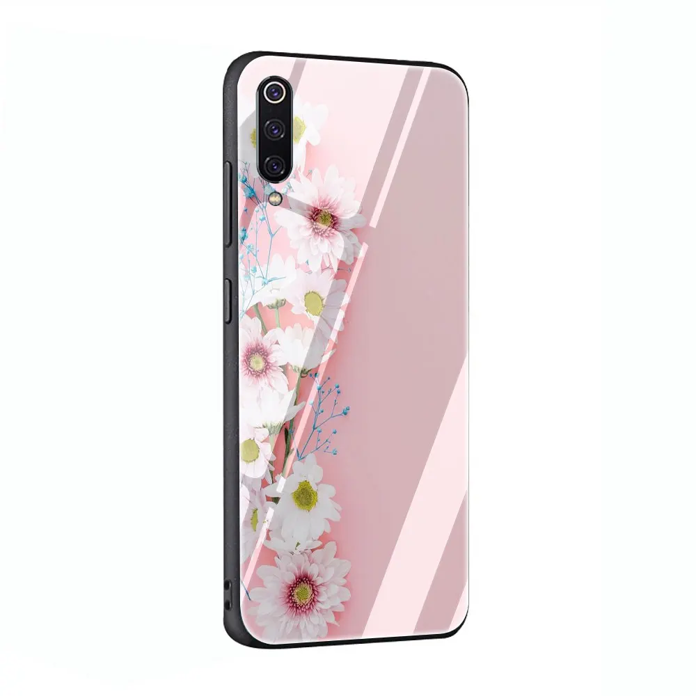 G7 Чехол из закаленного стекла с милым розовым сердцем для Xiaomi 8 Lite A1 A2 9 Redmi Note 5 6 7 Pro 6A 4X F1 - Цвет: G7