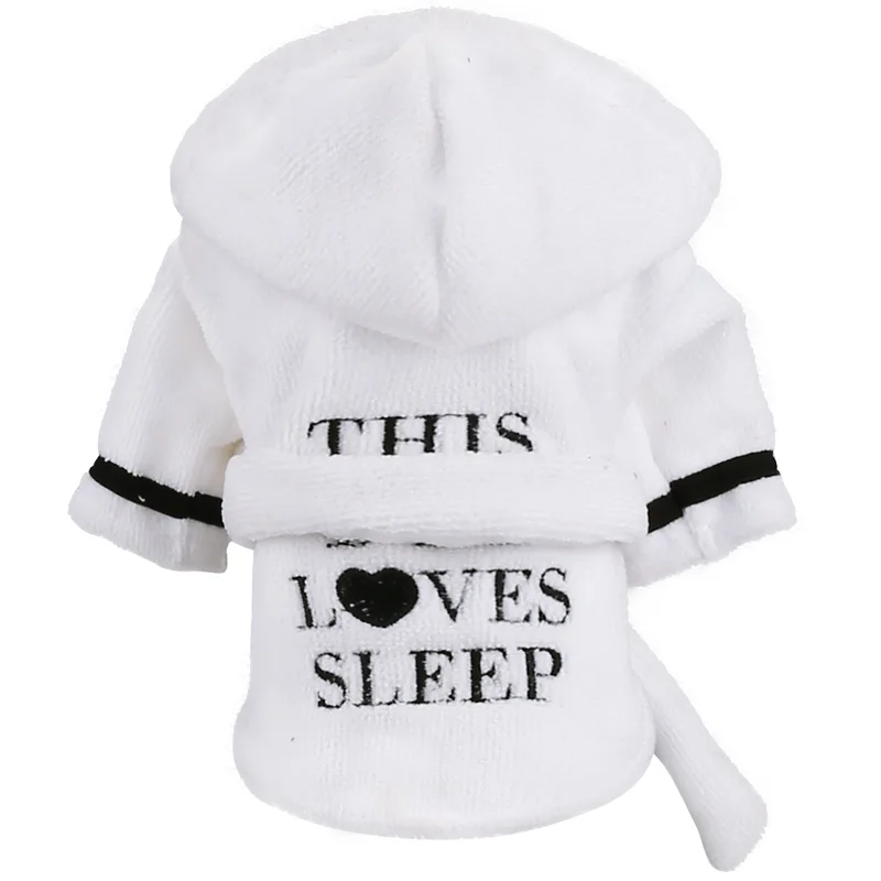 

Dog Pet Pajamas Bichon Cat Clothes Dog Robe Leisure Wear Teddy Puppy Hoodie Soft Cute Print Pjs XS S M L XL 2XL