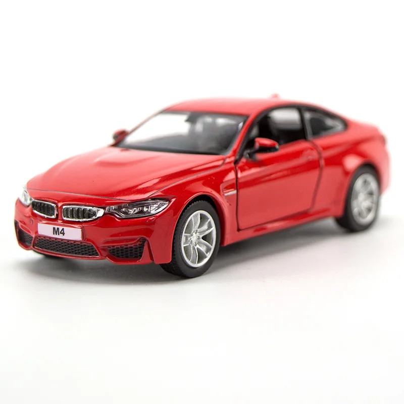 M4 red 1/36 Scale Simulation CLS63 G63 Q7 VW Bus Alloy Model Car Diecast Vehicle Toys Pull Back Metal Auto Collection Cars Toy For Kids - Цвет: M4 red