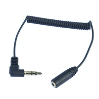jack dc3 5mm vs dc2 5mm 3 pole right angle male to female audio stereo conversioncable 20cm for headset mp3 mp4 camera shutter