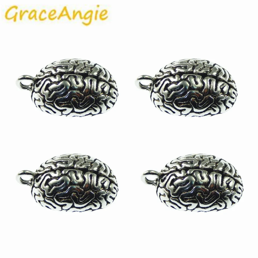GraceAngie 5 шт. античный дизайн мозга новый стиль браслет браслеты Подвески для