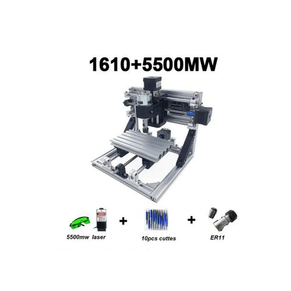 CNC1610 с ER11 DIY мини ЧПУ гравировальный станок лазерная гравировка Pcb ПВХ фрезерный