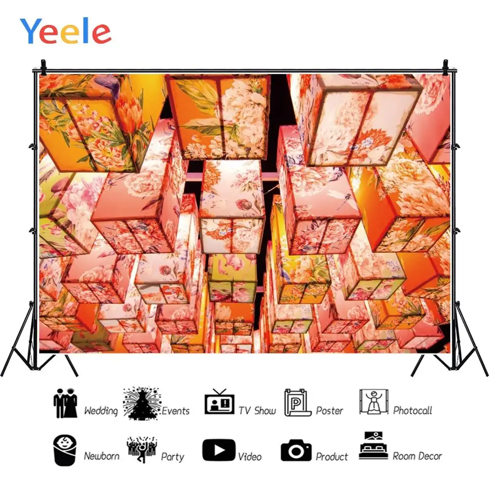 Yeele новогодние китайские элементы фонари индивидуальные фоны для фотосъемки