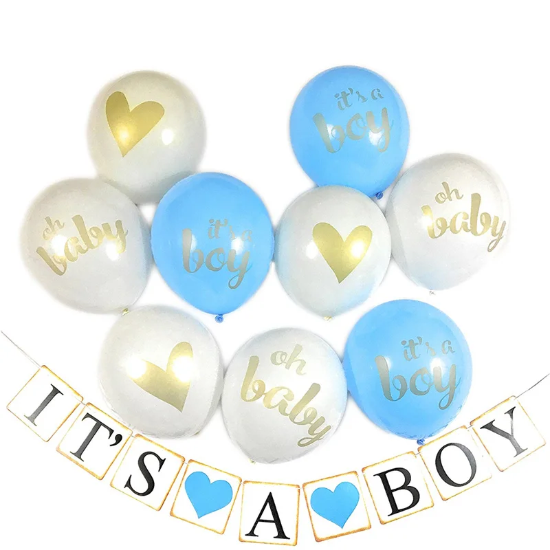Printed Heart Balloons 12 Inch Boys Girls Party Like Birthday Confetti Banner Baby Decoration | Дом и сад