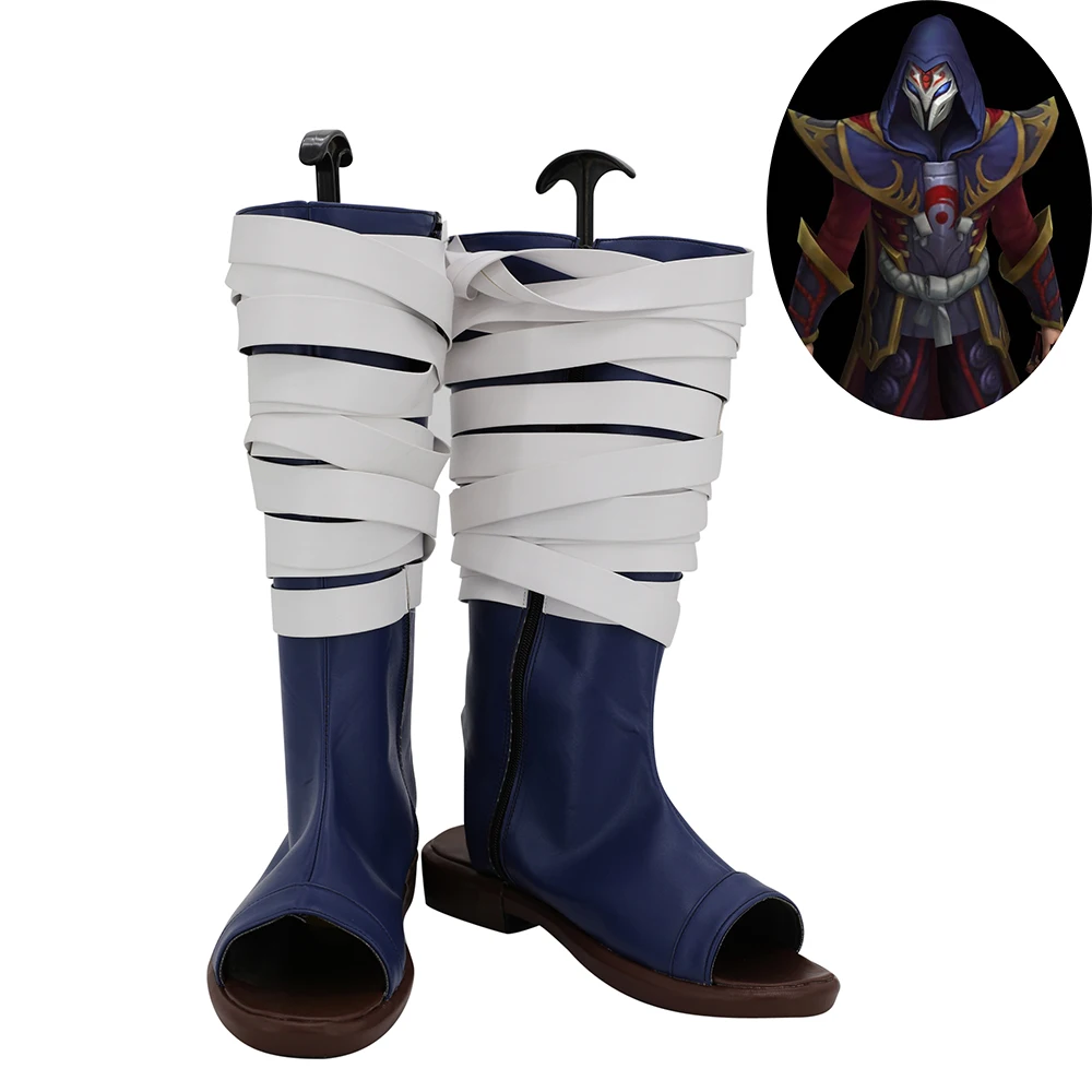 

Мужские кожаные ботинки Twisted Shoes Cosplay LOL с изображением крови и Луны