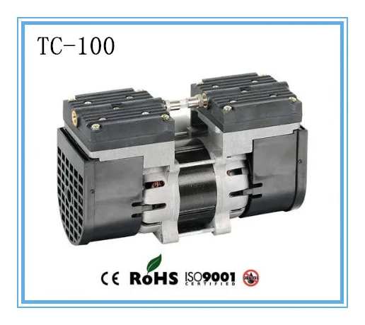 

Электрический мини-безмасляный мембранный вакуумный насос TC-100, 220 В, 100 в, бесшумный насос Вт, медицинский с вакуумным потоком 24 л/мин