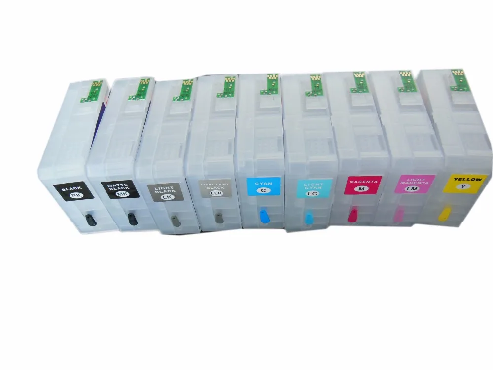 Einkstore 1 Набор пустых многоразовых T8501-T8509 с чипом сброса для принтера Epson SureColor P800 80