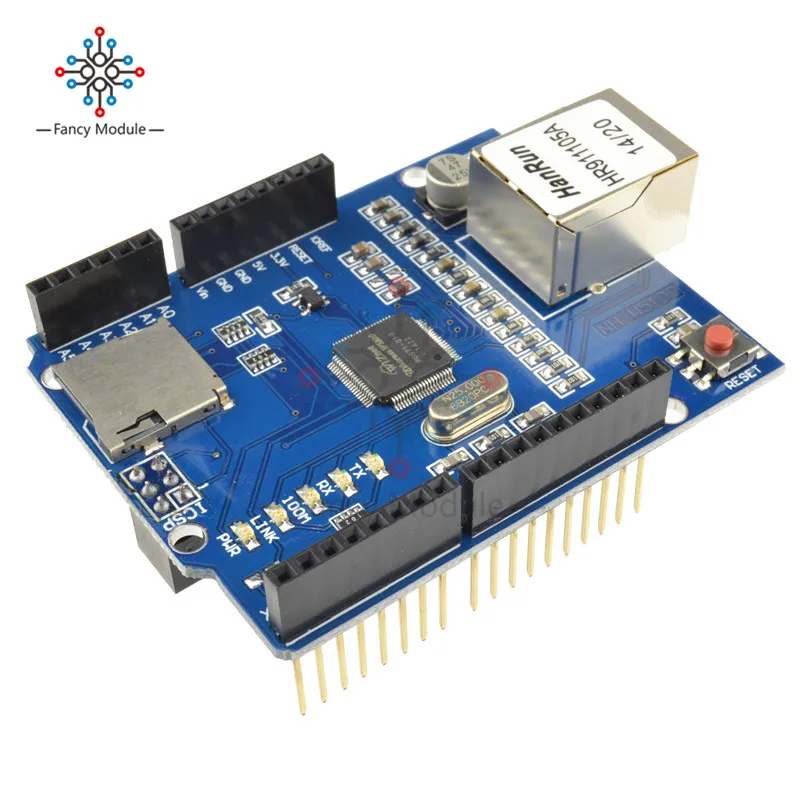 Новая плата расширения сети Mega2560 Ethernet W5100 Mega 2560 R3 для Arduino|Детали и аксессуары